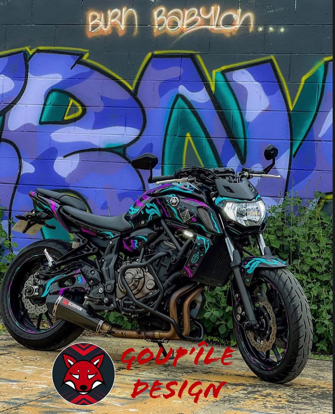 Kit déco moto enduro orange