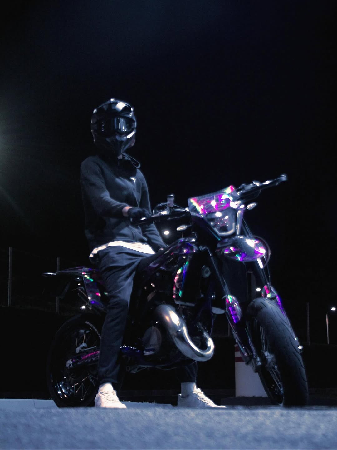 Kit déco moto racing bleu